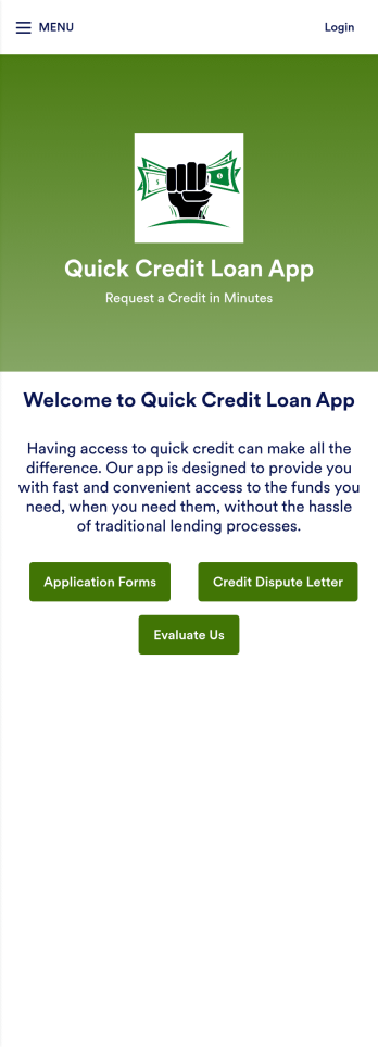 Customizable Quick Credit Loan App