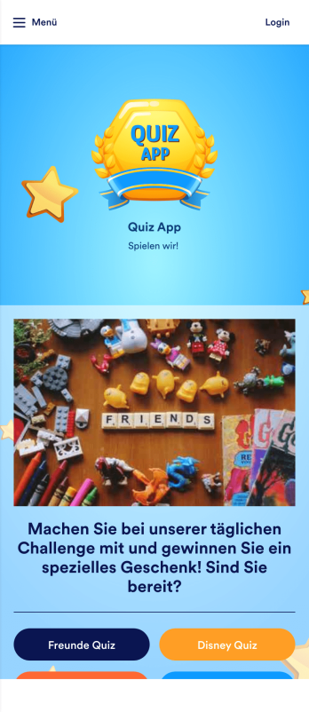 Quiz App Vorlage