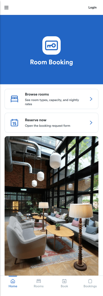 Room Booking App Template