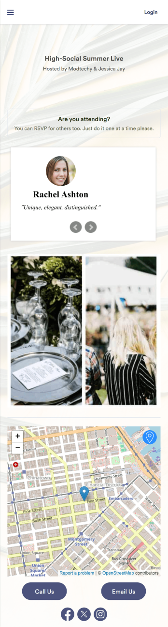 Customizable RSVP App