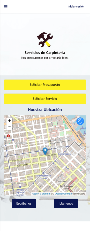Servicios de Carpintería App