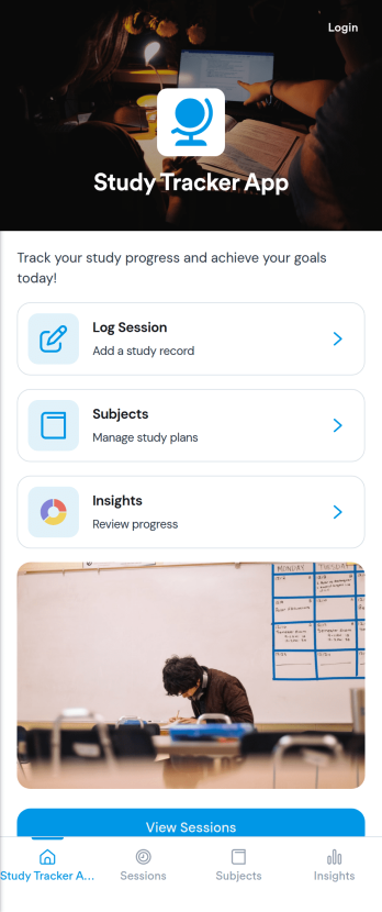 Study Tracker App Template