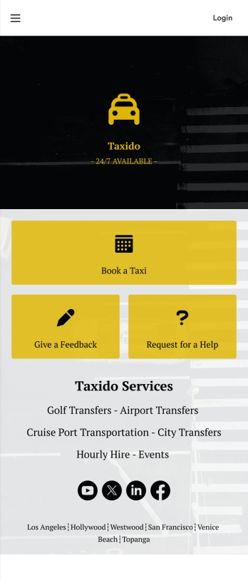 Custom Taxi Booking App