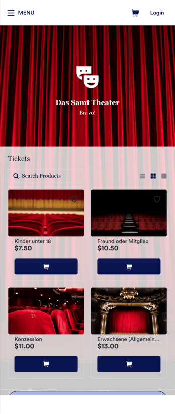 Ticket Verkauf App