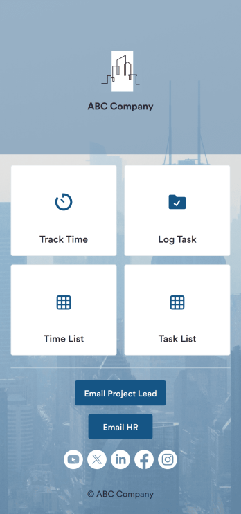 Custom Time Tracker App