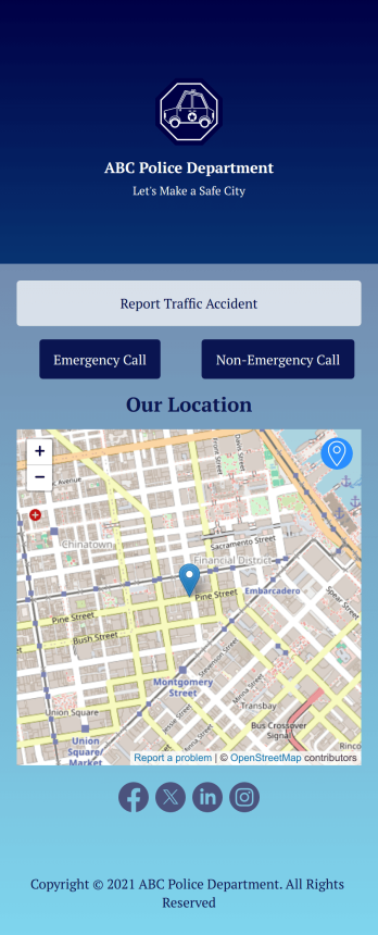 Custom Traffic Accident App