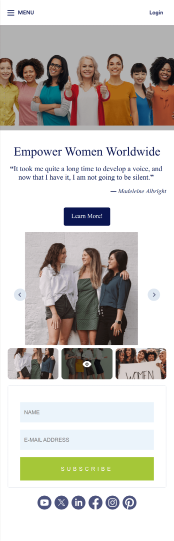Women Empowerment App Template