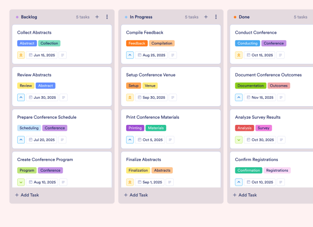 Academic Publishing Tracker Board Template Thumbnail