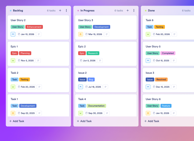 Agile Scrum Board Template Thumbnail