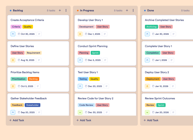 Agile Sprint Planning Board Template Thumbnail