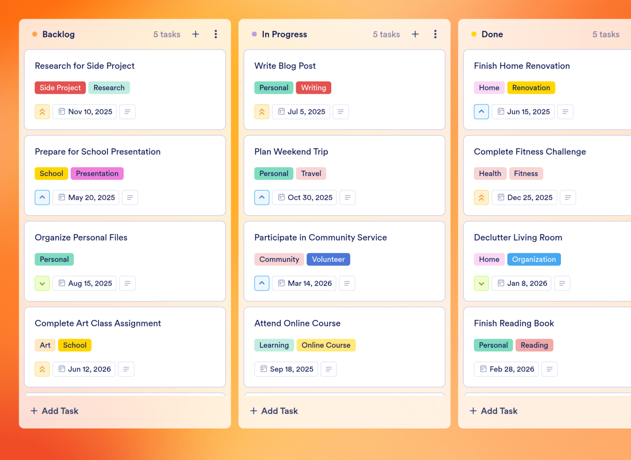 Daily Schedule Template