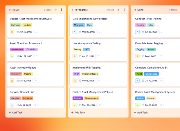 Digital Asset Management Board Template Thumbnail