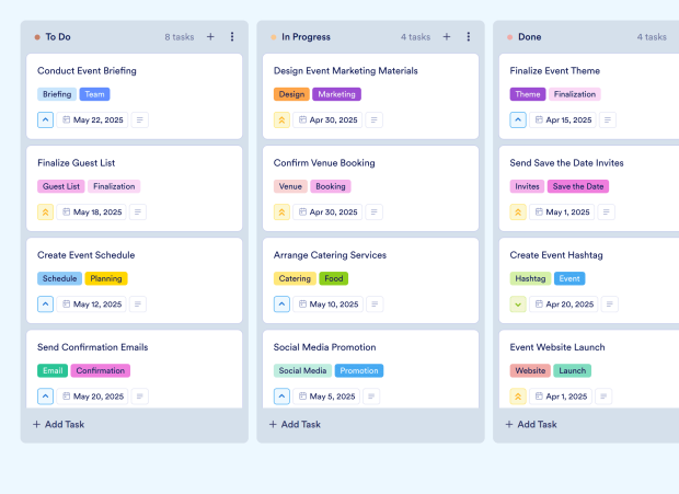 Event Organizer Board Template Thumbnail
