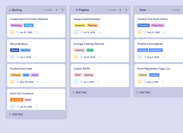 Event Tracker Board Template Thumbnail