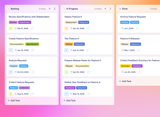 Feature List Board Template Thumbnail