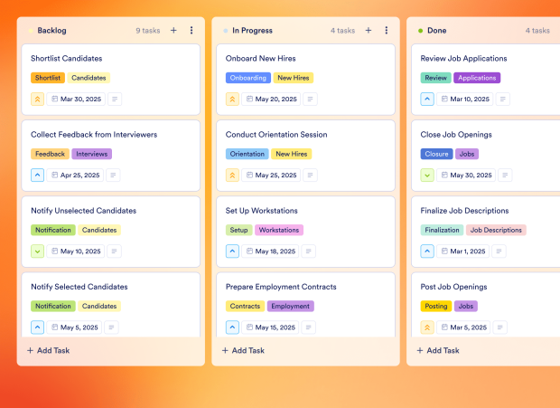 Hiring Strategy Board Template Thumbnail