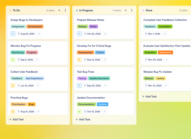 Issue Tracking With Web Clipper Board Template Thumbnail