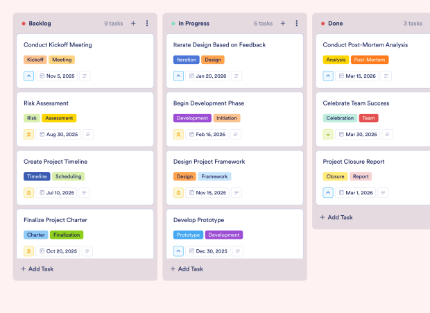 Launch Plan Board Template Thumbnail