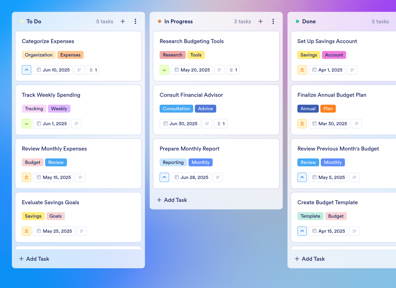 Monthly Budget Template