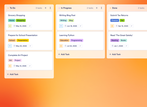 Monthly To Do List Board Template Thumbnail