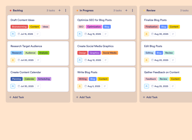 Posting Schedule Board Template Thumbnail