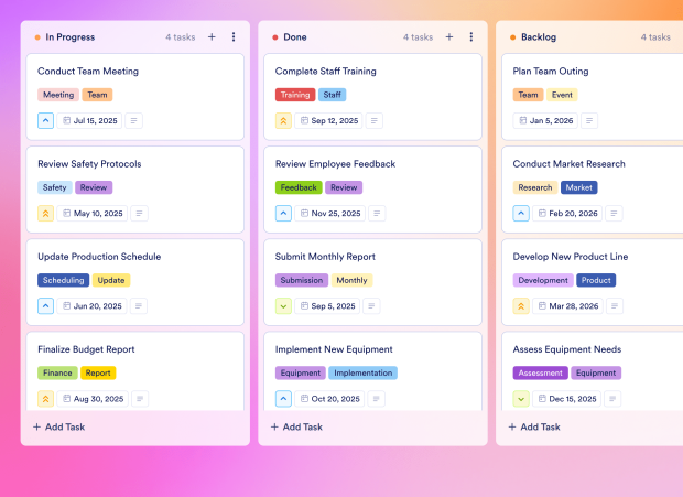 Production Management Board Template Thumbnail