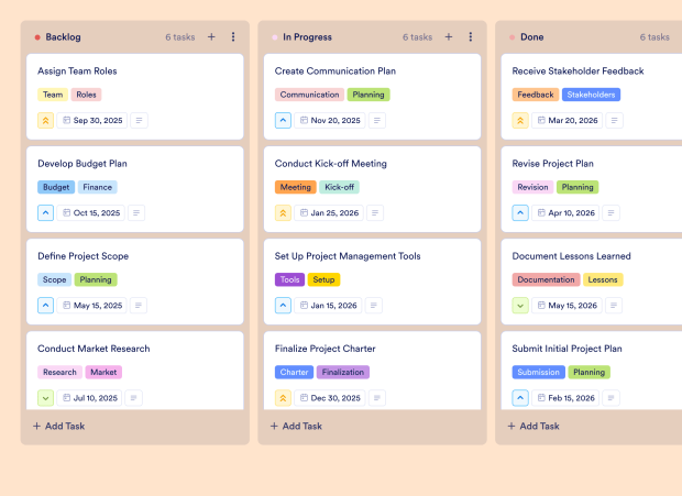 Quarterly Planning Board Template Thumbnail
