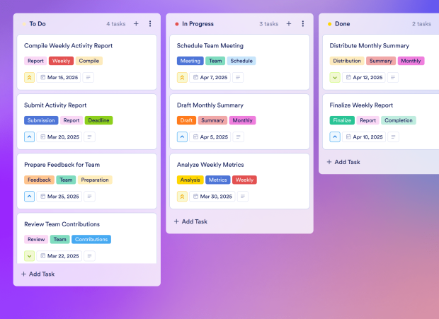 Remote Work Schedule Board Template Thumbnail