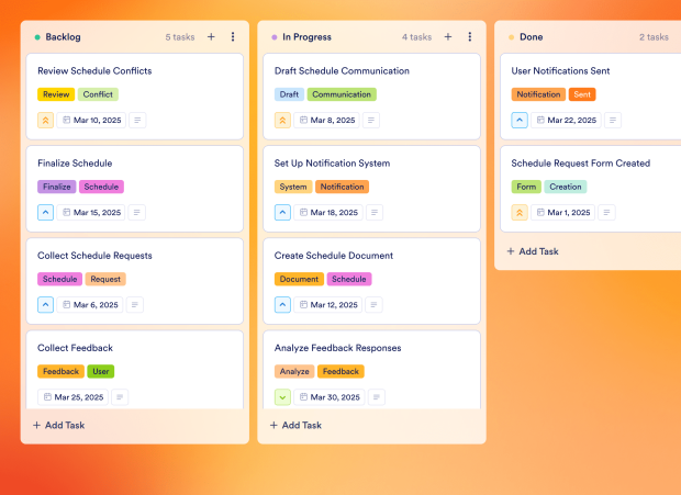 Resource Calendar Board Template Thumbnail