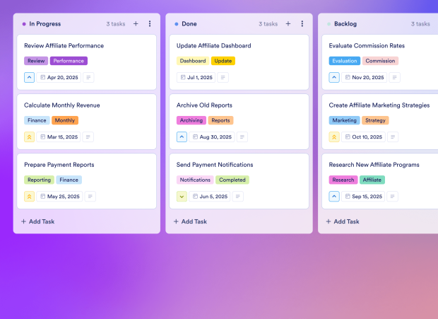 Revenue Tracking Board Template Thumbnail