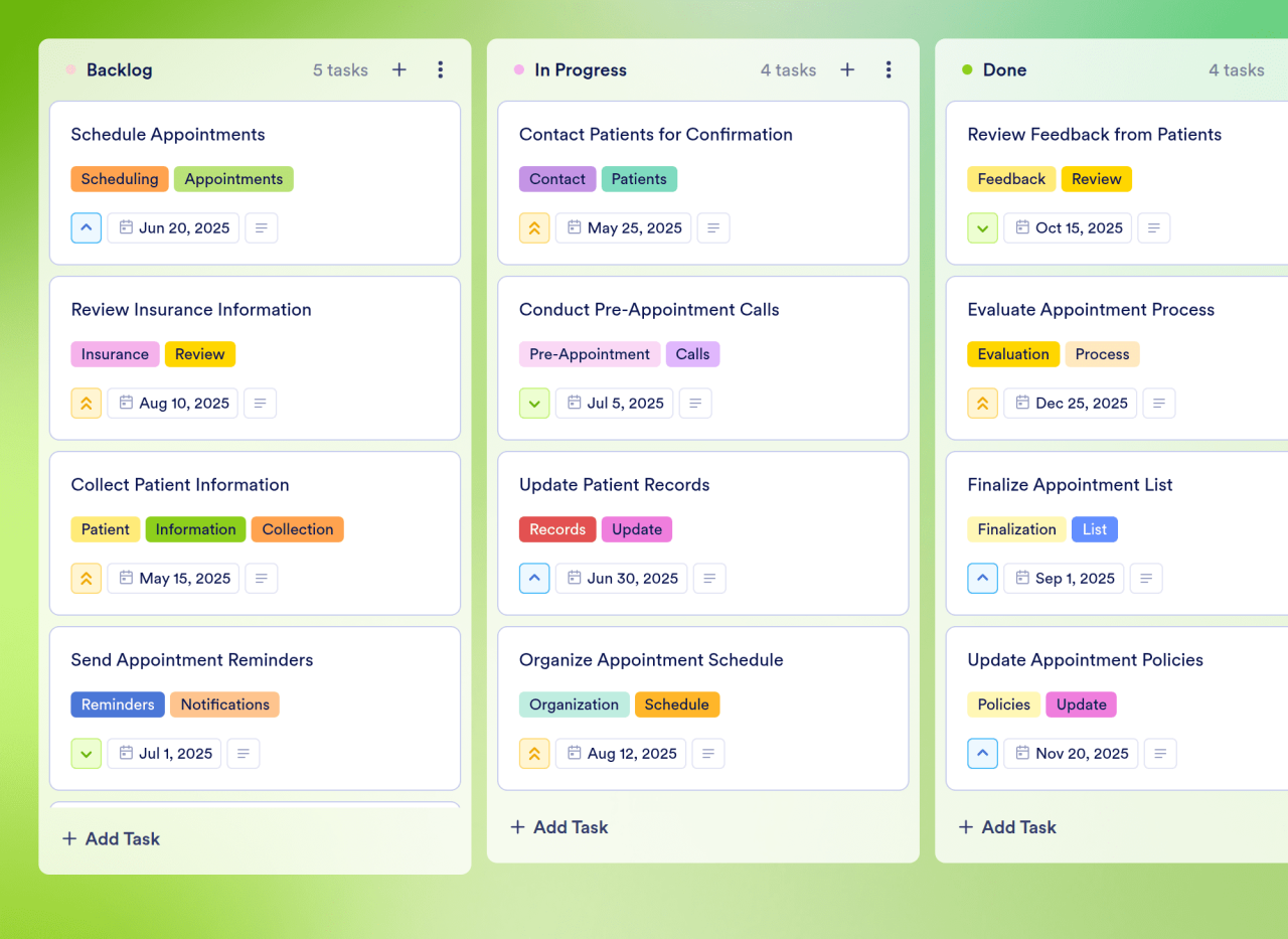 Schedule Template