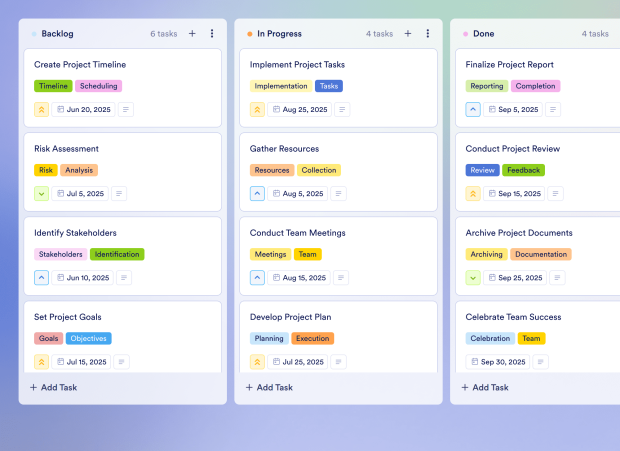 Smart Action Plan Board Template Thumbnail