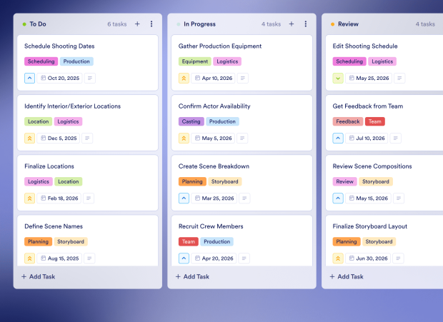 Video Planning Board Template Thumbnail