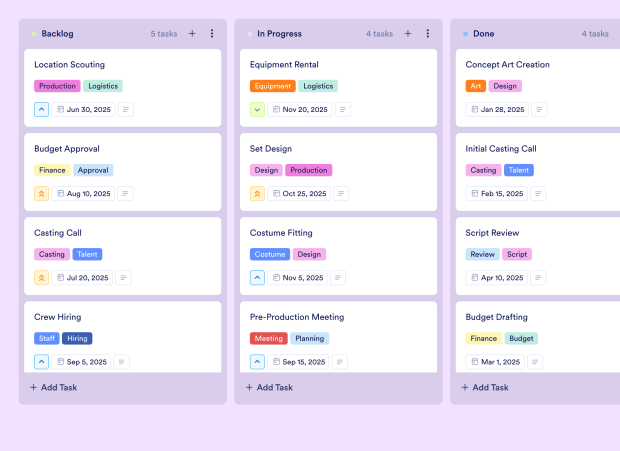 Video Production Plan Board Template Thumbnail