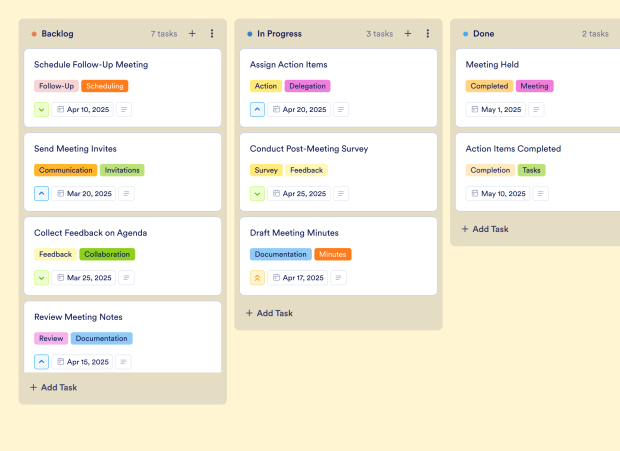 Weekly Meeting Board Template Thumbnail