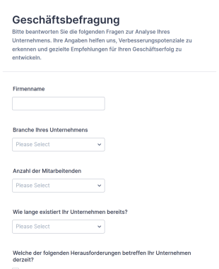 Business Umfrage