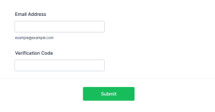 Code Verification And Email Confirmation Form Template