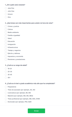 Encuesta Preliminar