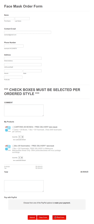 FACEMASK ORDER FORM (ver 0.1)