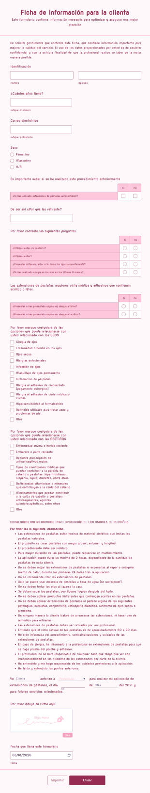 Ficha Clienta