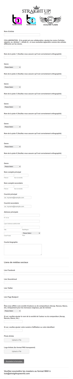 Fiche De Donn&eacute;es Personnelles