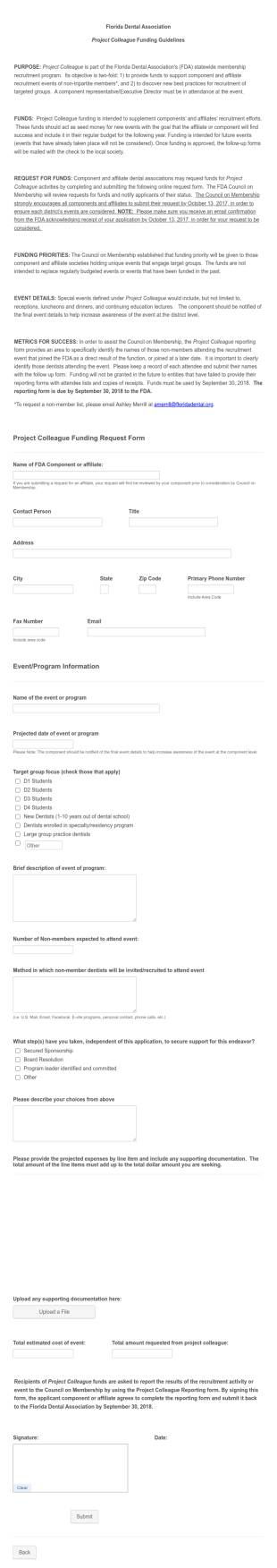 Funding Request Form Template