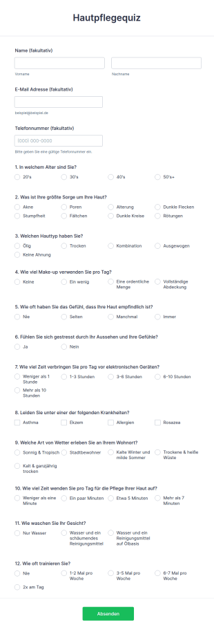 Hautpflegequiz