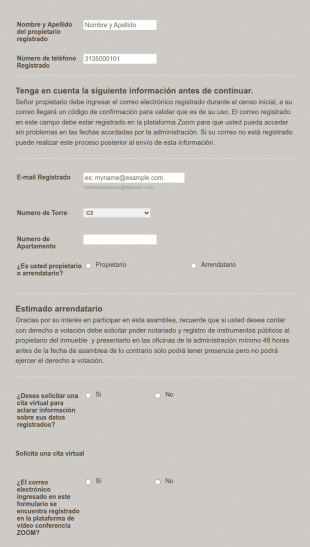 Inscripción Asambleas Virtuales