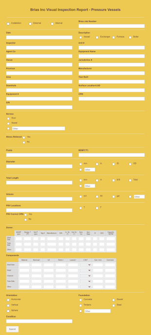 Inspection Report Template