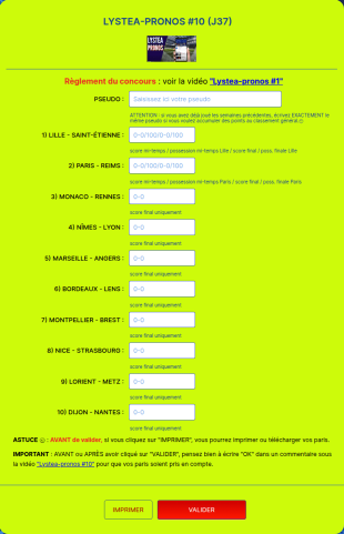 LYSTEA PRONOS #10