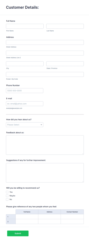 Modèle D'approbation Du Client