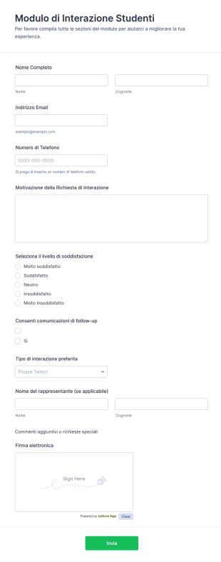 Modulo Di Interazione Studenti