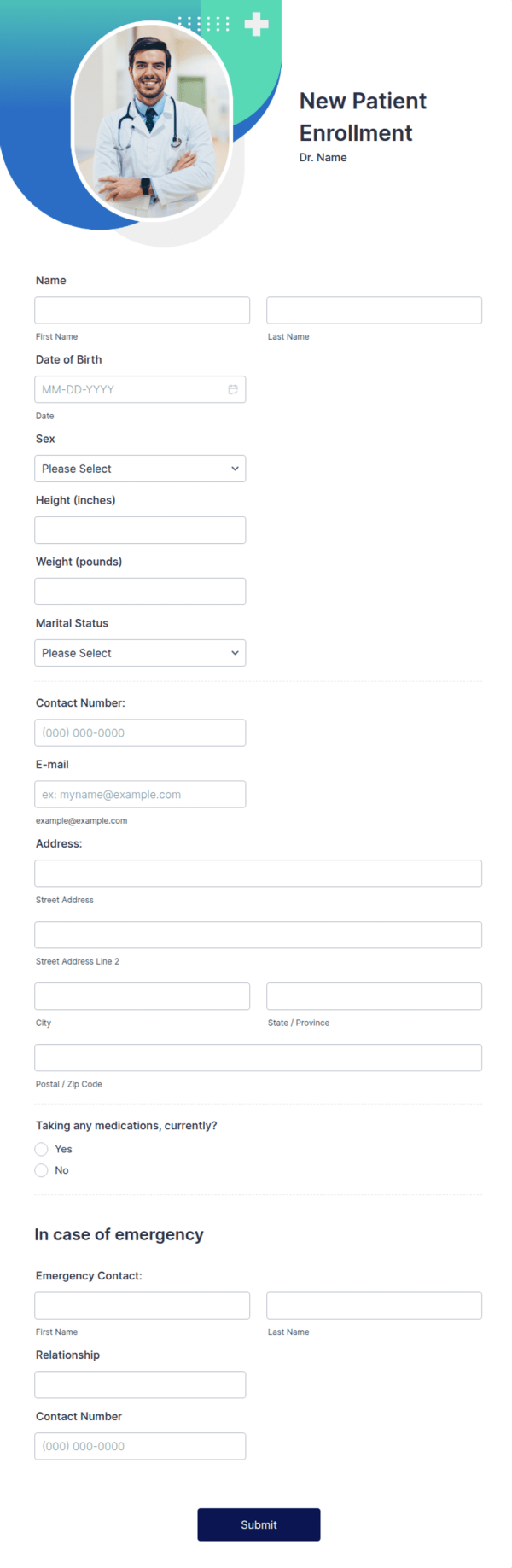 New Patient Enrollment Form