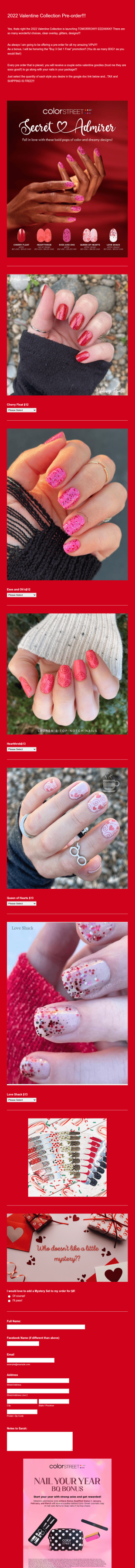 Scentsy Valentine Pre Order Form Template
